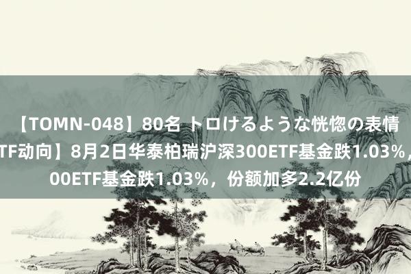 【TOMN-048】80名 トロけるような恍惚の表情 クンニ激昇天 【ETF动向】8月2日华泰柏瑞沪深300ETF基金跌1.03%，份额加多2.2亿份