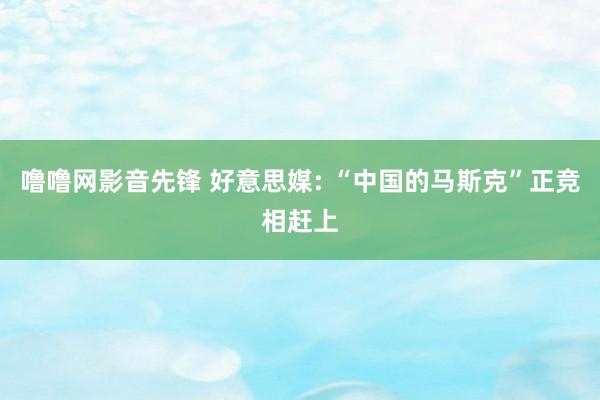 噜噜网影音先锋 好意思媒: “中国的马斯克”正竞相赶上