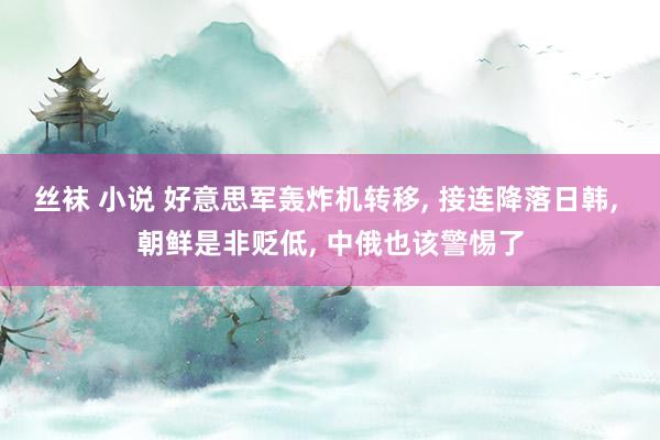 丝袜 小说 好意思军轰炸机转移, 接连降落日韩, 朝鲜是非贬低, 中俄也该警惕了
