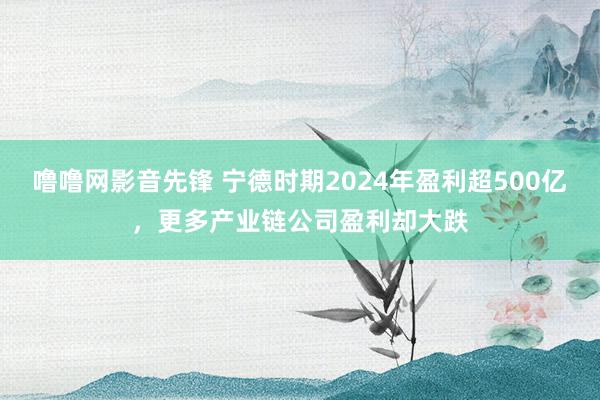 噜噜网影音先锋 宁德时期2024年盈利超500亿，更多产业链公司盈利却大跌